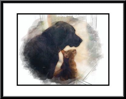 Framed Watercolour Print